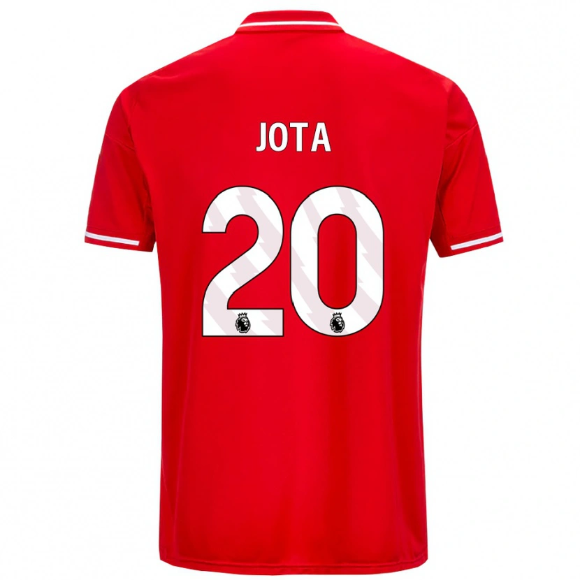 Danxen Dětské Jota Silva #20 Červená Bílá Domů Hráčské Dresy 2025/26 Dres