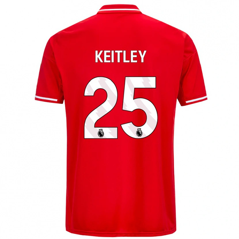 Danxen Dětské Alice Keitley #25 Červená Bílá Domů Hráčské Dresy 2025/26 Dres