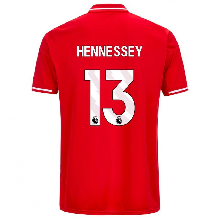 Danxen Dětské Wayne Hennessey #13 Červená Bílá Domů Hráčské Dresy 2025/26 Dres