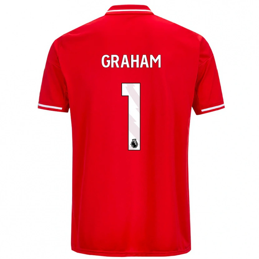 Danxen Dětské Ally Graham #1 Červená Bílá Domů Hráčské Dresy 2025/26 Dres