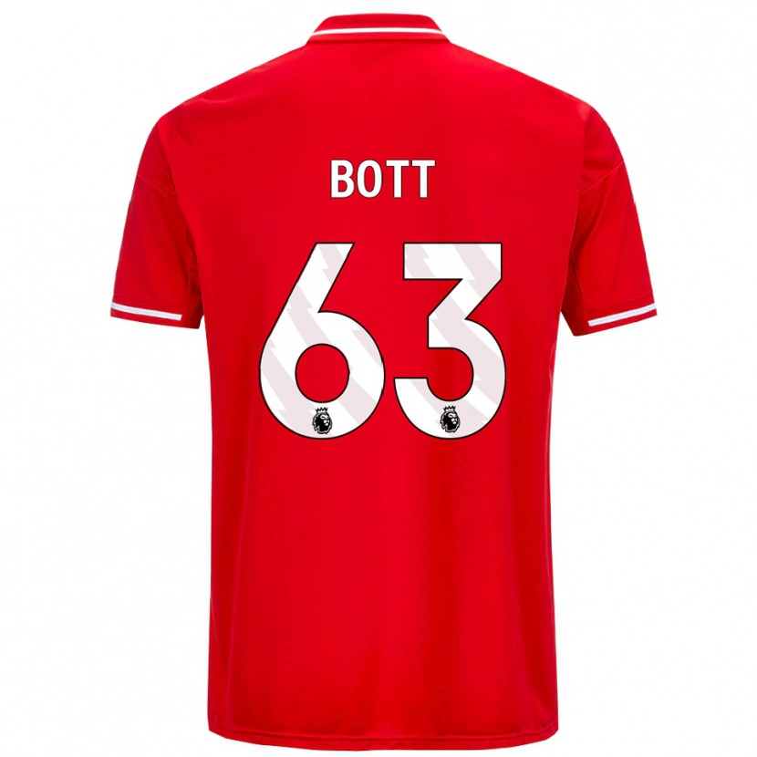 Danxen Dětské Aaron Bott #63 Červená Bílá Domů Hráčské Dresy 2025/26 Dres