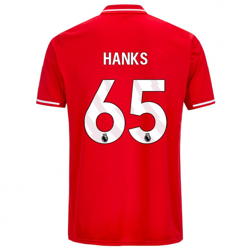 Danxen Dětské Justin Hanks #65 Červená Bílá Domů Hráčské Dresy 2025/26 Dres