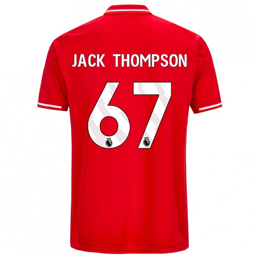 Danxen Dětské Jack Thompson #67 Červená Bílá Domů Hráčské Dresy 2025/26 Dres