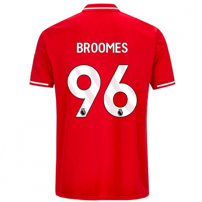 Danxen Dětské Ethan Broomes #96 Červená Bílá Domů Hráčské Dresy 2025/26 Dres