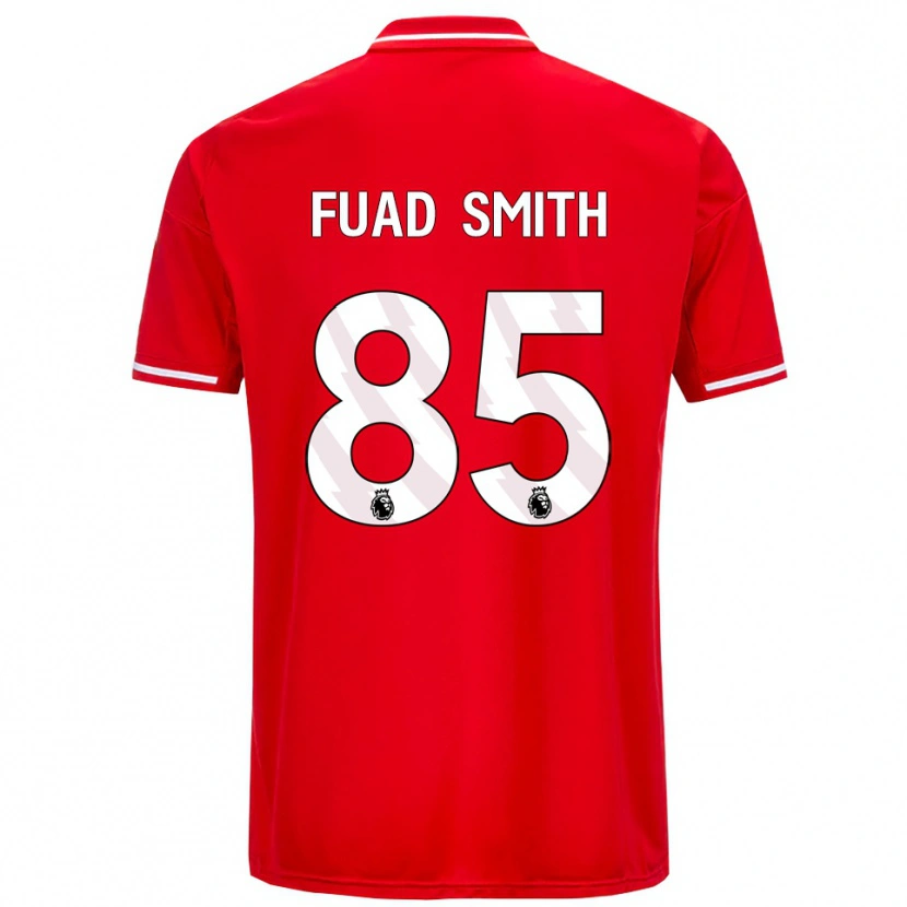 Danxen Dětské Fuad Smith #85 Červená Bílá Domů Hráčské Dresy 2025/26 Dres