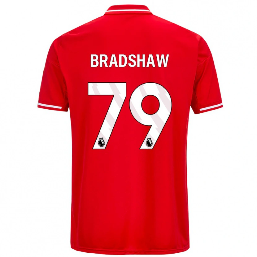Danxen Dětské Alfie Bradshaw #79 Červená Bílá Domů Hráčské Dresy 2025/26 Dres