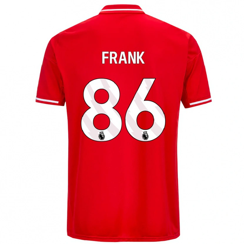 Danxen Dětské Frank Djamna #86 Červená Bílá Domů Hráčské Dresy 2025/26 Dres