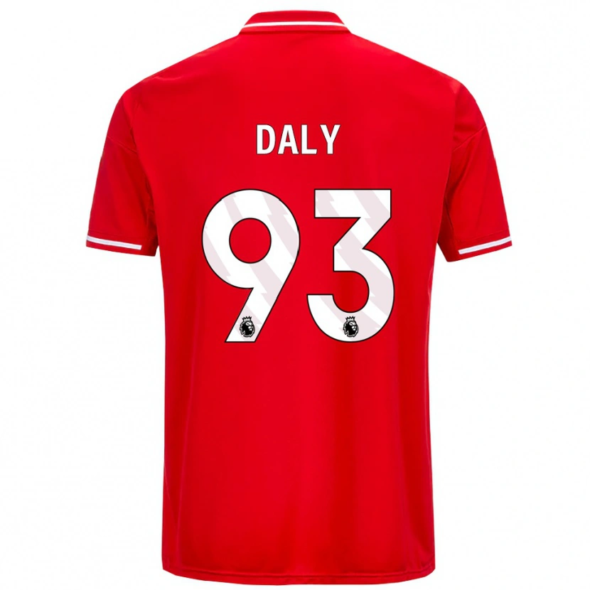 Danxen Dětské Cormac Daly #93 Červená Bílá Domů Hráčské Dresy 2025/26 Dres