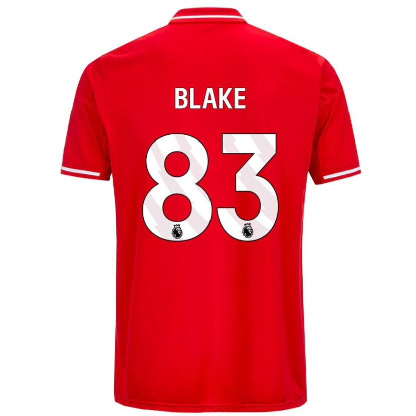 Danxen Dětské Zyan Blake #83 Červená Bílá Domů Hráčské Dresy 2025/26 Dres