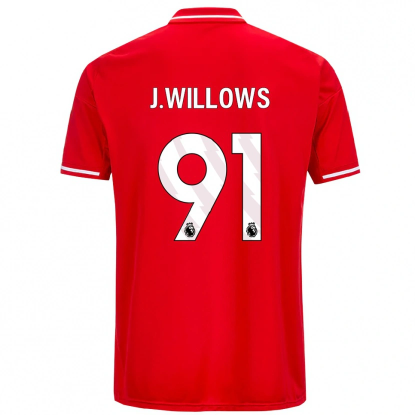 Danxen Dětské Jordan Willows #91 Červená Bílá Domů Hráčské Dresy 2025/26 Dres