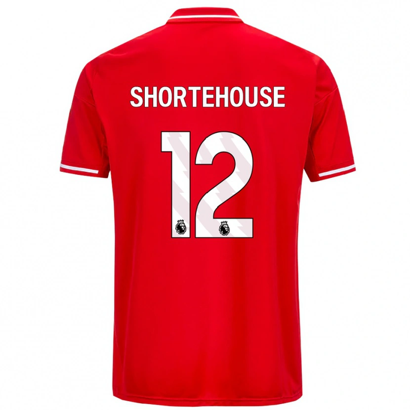 Danxen Dětské Michael Shortehouse #12 Červená Bílá Domů Hráčské Dresy 2025/26 Dres