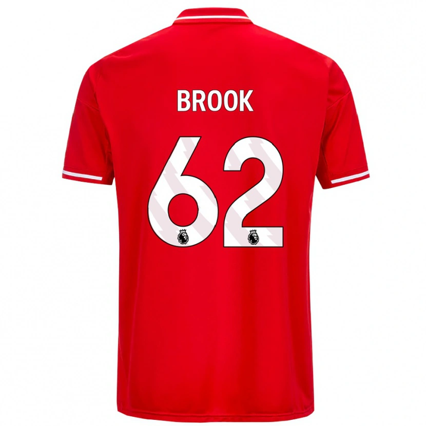 Danxen Dětské Will Brook #62 Červená Bílá Domů Hráčské Dresy 2025/26 Dres