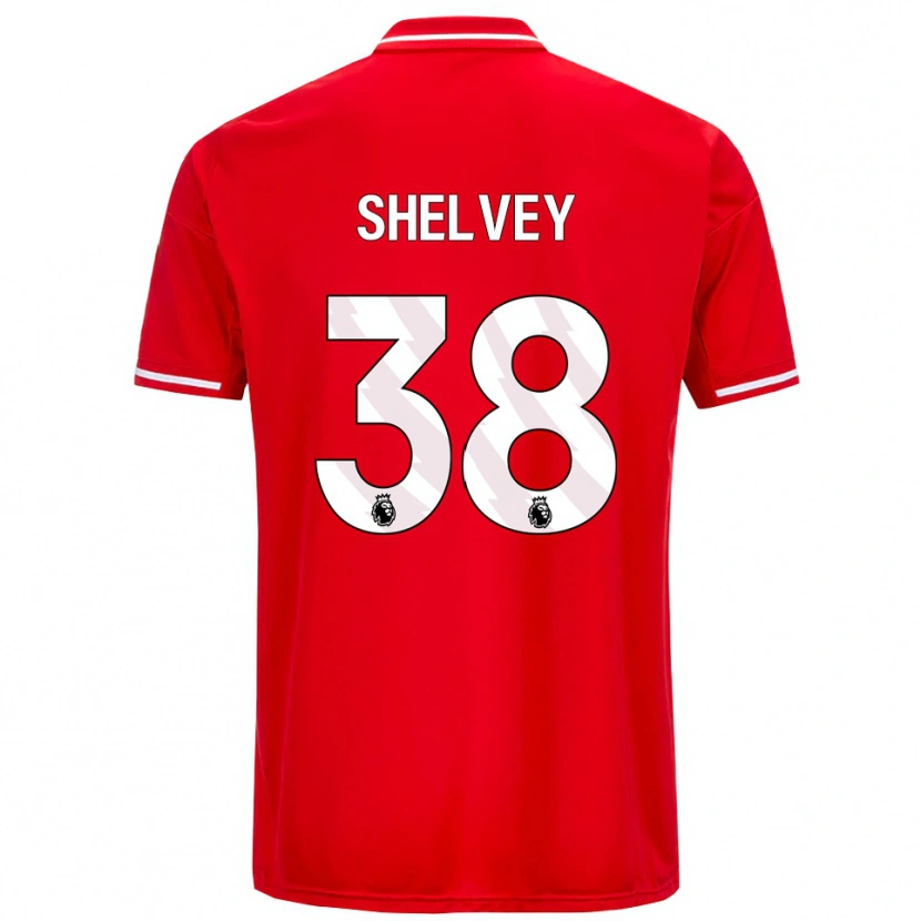 Danxen Dětské George Shelvey #38 Červená Bílá Domů Hráčské Dresy 2025/26 Dres