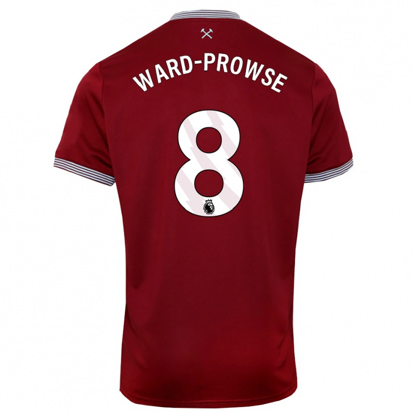 Danxen Dětské James Ward-Prowse #8 Burgundská Bílá Domů Hráčské Dresy 2025/26 Dres