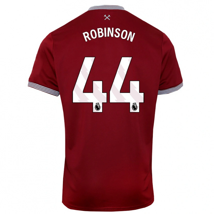 Danxen Dětské Junior Robinson #44 Burgundská Bílá Domů Hráčské Dresy 2025/26 Dres
