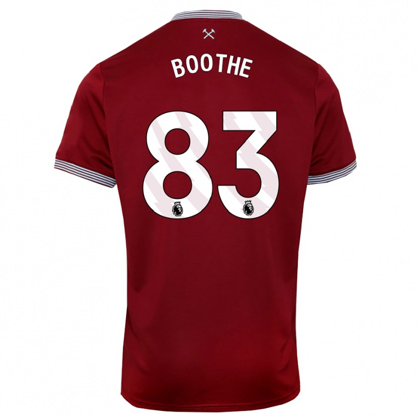 Danxen Dětské Sebastian Boothe #83 Burgundská Bílá Domů Hráčské Dresy 2025/26 Dres