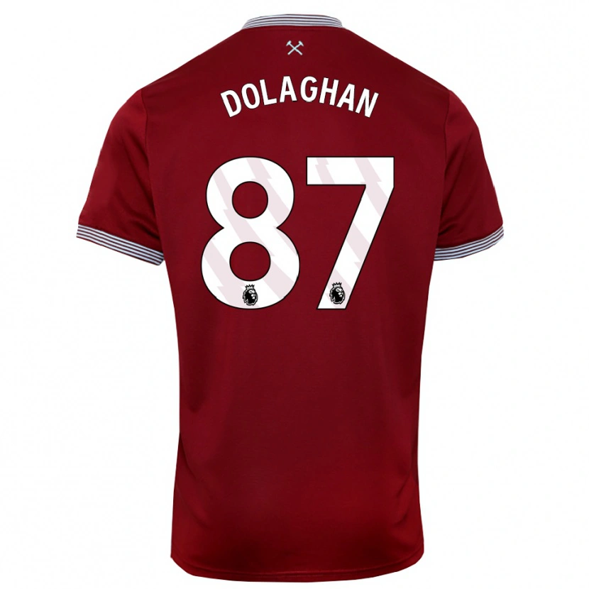 Danxen Dětské Brad Dolaghan #87 Burgundská Bílá Domů Hráčské Dresy 2025/26 Dres