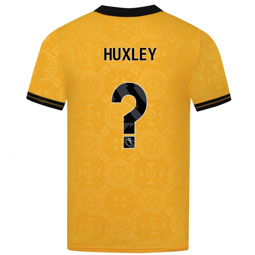 Danxen Dětské Leon Huxley #0 Žlutá Černá Domů Hráčské Dresy 2025/26 Dres