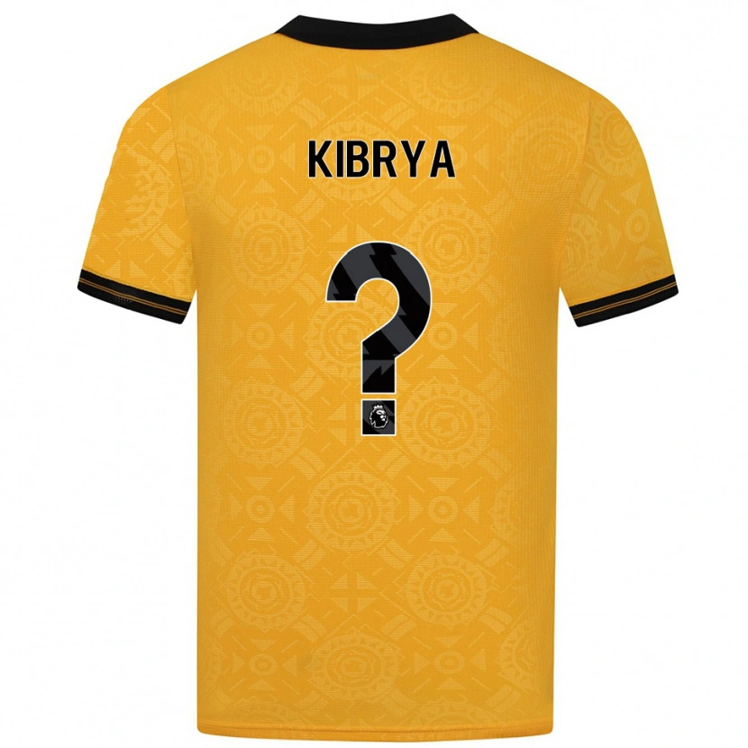 Danxen Dětské Lucas Kibrya #0 Žlutá Černá Domů Hráčské Dresy 2025/26 Dres