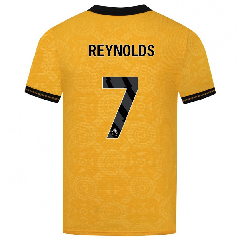 Danxen Dětské Fabian Reynolds #7 Žlutá Černá Domů Hráčské Dresy 2025/26 Dres