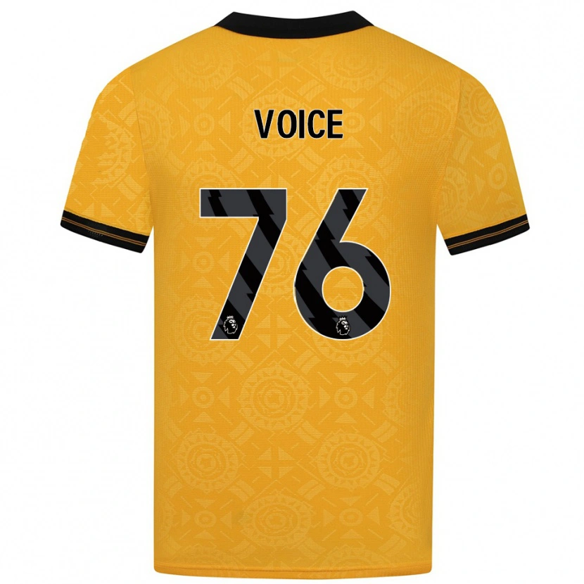 Danxen Dětské Caden Voice #76 Žlutá Černá Domů Hráčské Dresy 2025/26 Dres