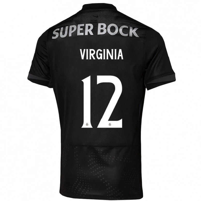 Danxen Dětské João Virgínia #12 Černá Bílá Daleko Hráčské Dresy 2025/26 Dres