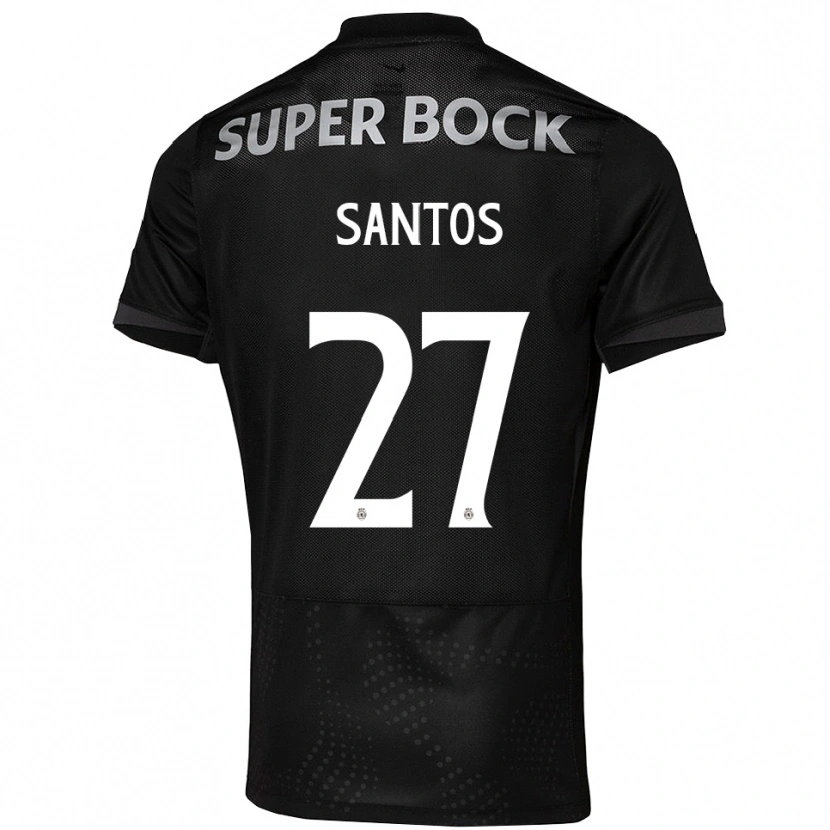 Danxen Dětské Alisson Santos #27 Černá Bílá Daleko Hráčské Dresy 2025/26 Dres