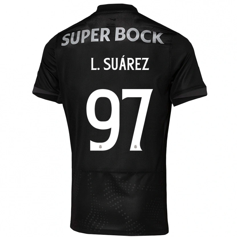 Danxen Dětské Luis Suárez #97 Černá Bílá Daleko Hráčské Dresy 2025/26 Dres