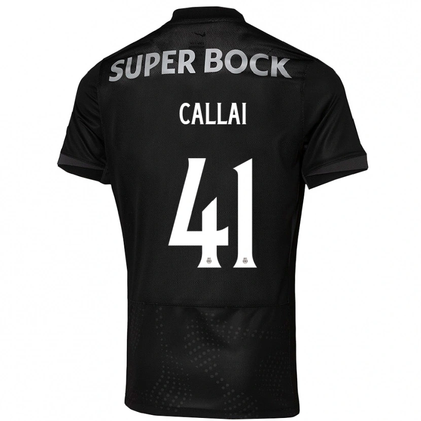 Danxen Dětské Diego Callai #41 Černá Bílá Daleko Hráčské Dresy 2025/26 Dres