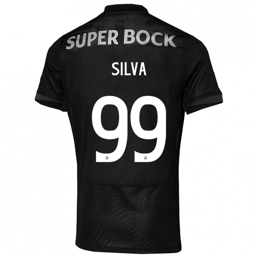 Danxen Dětské Francisco Silva #99 Černá Bílá Daleko Hráčské Dresy 2025/26 Dres