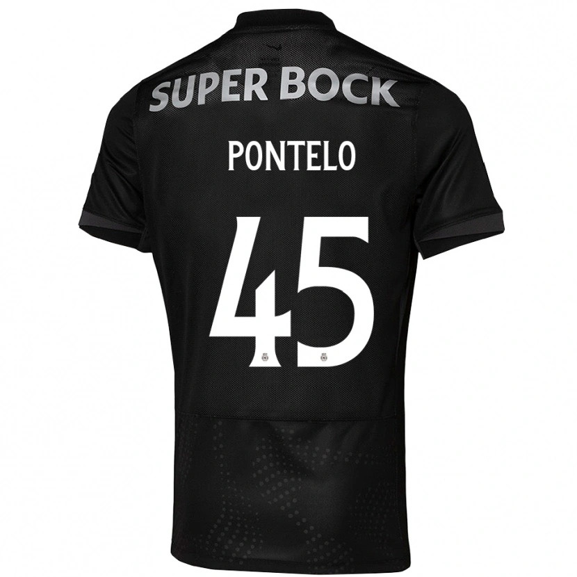 Danxen Dětské Rafael Pontelo #45 Černá Bílá Daleko Hráčské Dresy 2025/26 Dres