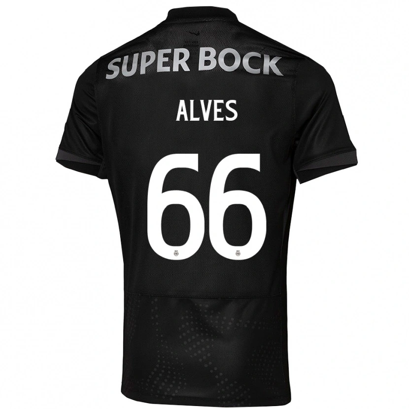 Danxen Dětské Miguel Alves #66 Černá Bílá Daleko Hráčské Dresy 2025/26 Dres