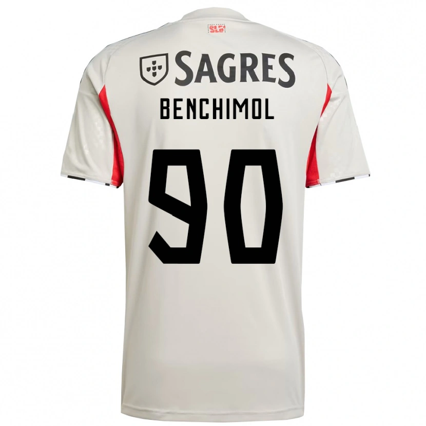 Danxen Dětské Benchimol #90 Smetanově Bílá Červená Daleko Hráčské Dresy 2025/26 Dres