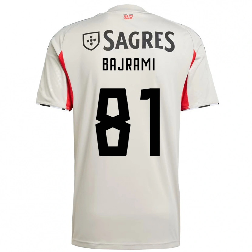 Danxen Dětské Adrian Bajrami #81 Smetanově Bílá Červená Daleko Hráčské Dresy 2025/26 Dres