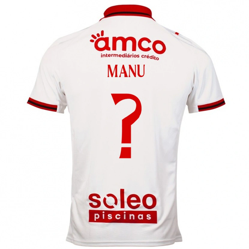 Danxen Dětské Manu Teixeira #0 Bílá Červená Daleko Hráčské Dresy 2025/26 Dres