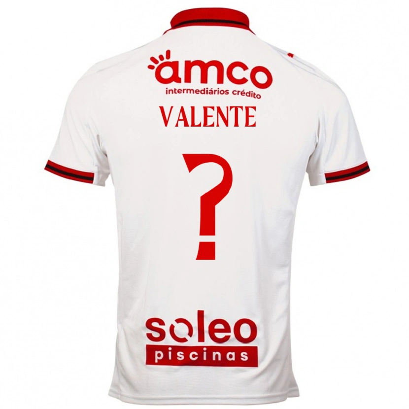 Danxen Dětské Rodrigo Valente #0 Bílá Červená Daleko Hráčské Dresy 2025/26 Dres