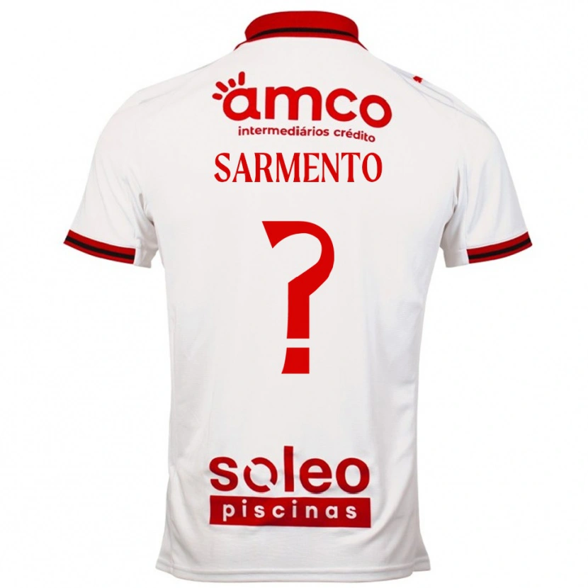 Danxen Dětské Bernardo Sarmento #0 Bílá Červená Daleko Hráčské Dresy 2025/26 Dres