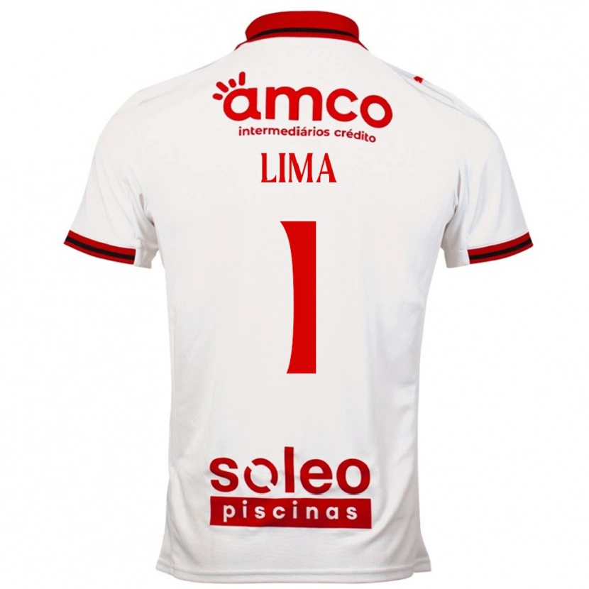 Danxen Dětské Aline Lima #1 Bílá Červená Daleko Hráčské Dresy 2025/26 Dres