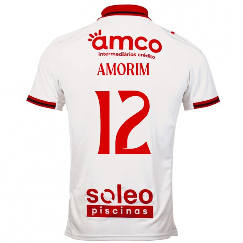 Danxen Dětské Renato Amorim #12 Bílá Červená Daleko Hráčské Dresy 2025/26 Dres