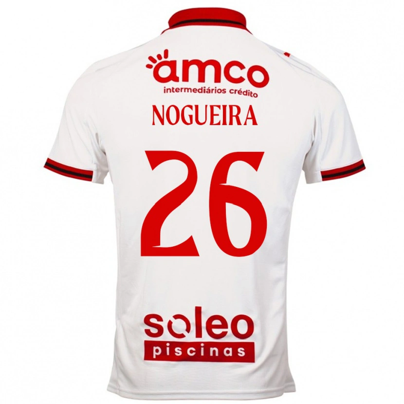 Danxen Dětské Ana Nogueira #26 Bílá Červená Daleko Hráčské Dresy 2025/26 Dres
