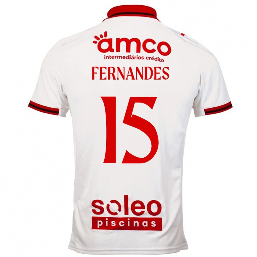 Danxen Dětské Valdir Fernandes #15 Bílá Červená Daleko Hráčské Dresy 2025/26 Dres