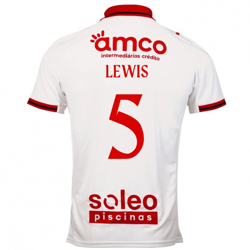 Danxen Dětské Leah Lewis #5 Bílá Červená Daleko Hráčské Dresy 2025/26 Dres