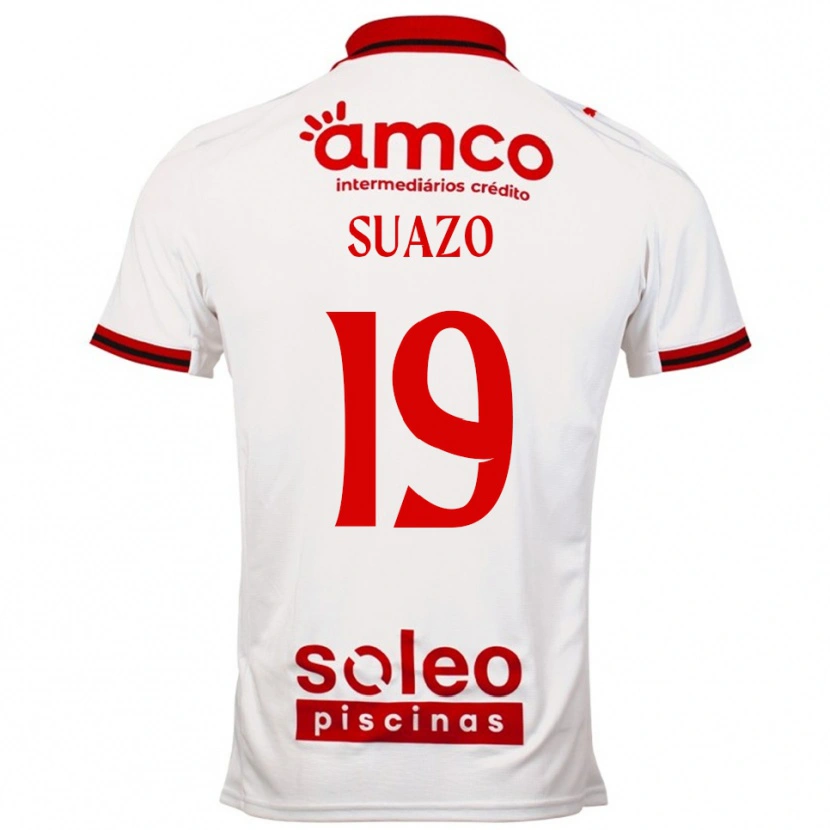 Danxen Dětské Luis Suazo #19 Bílá Červená Daleko Hráčské Dresy 2025/26 Dres