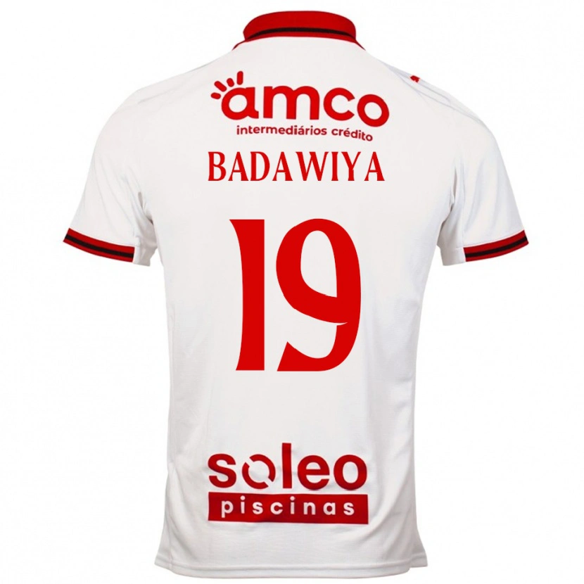 Danxen Dětské Rola Badawiya #19 Bílá Červená Daleko Hráčské Dresy 2025/26 Dres