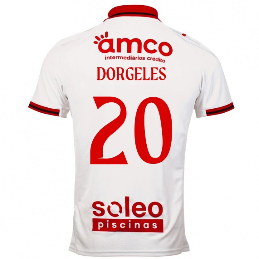 Danxen Dětské Mario Dorgeles #20 Bílá Červená Daleko Hráčské Dresy 2025/26 Dres