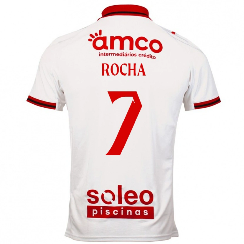 Danxen Dětské Carolina Rocha #7 Bílá Červená Daleko Hráčské Dresy 2025/26 Dres