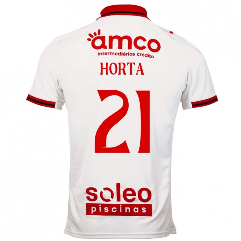 Danxen Dětské Ricardo Horta #21 Bílá Červená Daleko Hráčské Dresy 2025/26 Dres