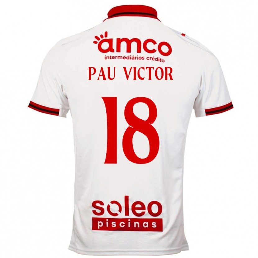 Danxen Dětské Pau Víctor #18 Bílá Červená Daleko Hráčské Dresy 2025/26 Dres
