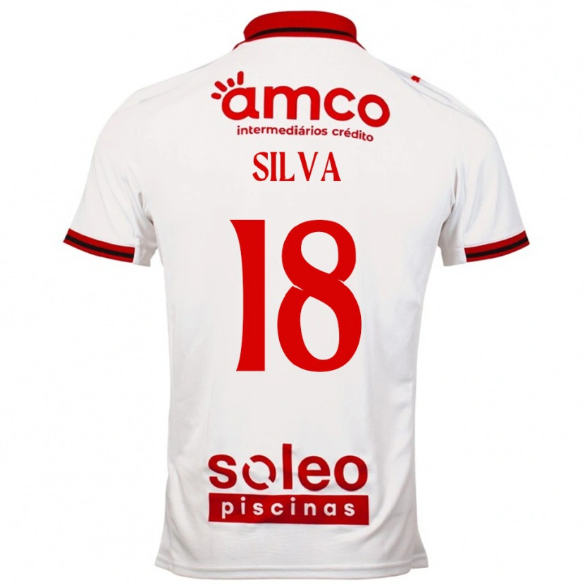 Danxen Dětské Dani Silva #18 Bílá Červená Daleko Hráčské Dresy 2025/26 Dres