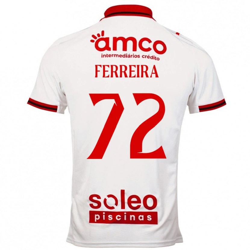 Danxen Dětské André Ferreira #72 Bílá Červená Daleko Hráčské Dresy 2025/26 Dres